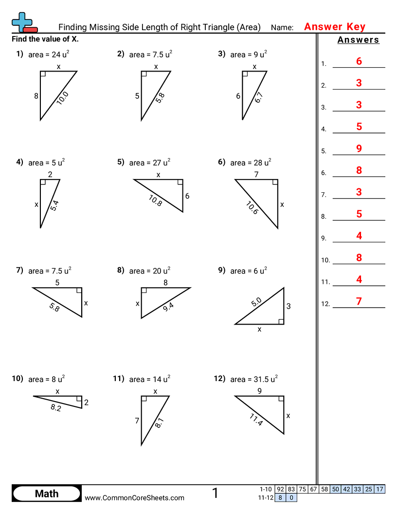 Area & Perimeter Worksheets - finding-missing-side-length-of-rectangle-with-decimals worksheet