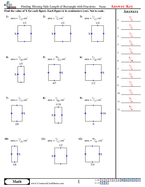  - finding-missing-side-length-of-rectangle-with-fractions worksheet