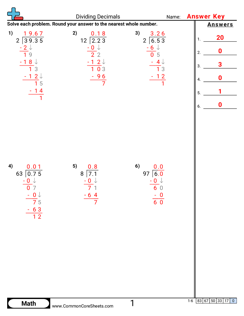 Decimal Worksheets - dividing-decimals-in-dividend-and-divisor worksheet