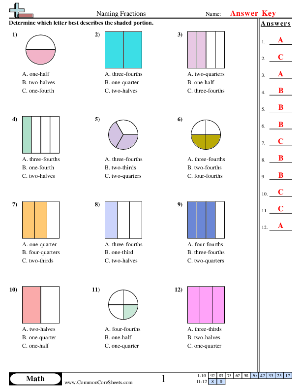  - naming-fractions worksheet