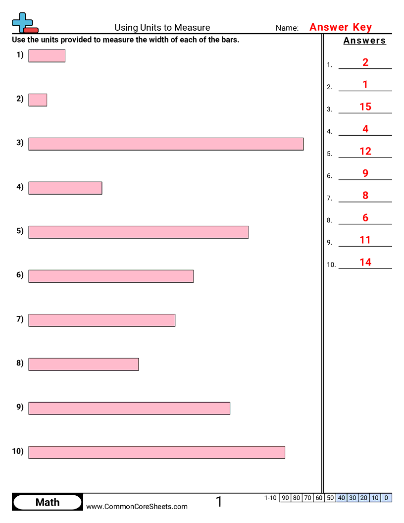 Measurement Worksheets - using-units-to-measure worksheet