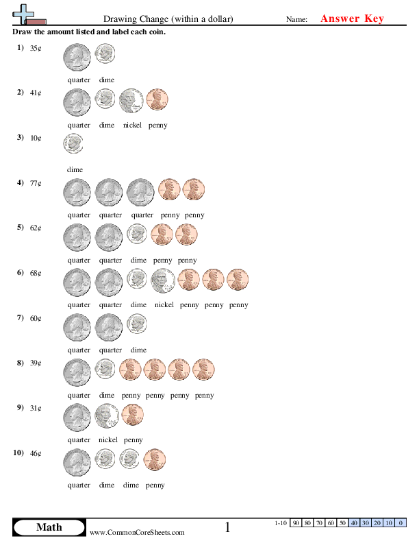  - drawing-change-within-a-dollar worksheet